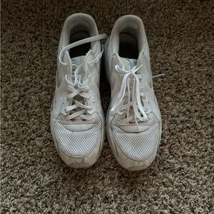 Nike White and Black Shoe Label Detail